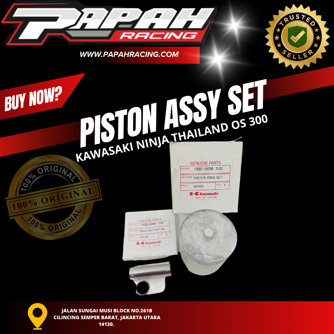 PISTON ASSY SET KAWASAKI NINJA THAILAND OS 300